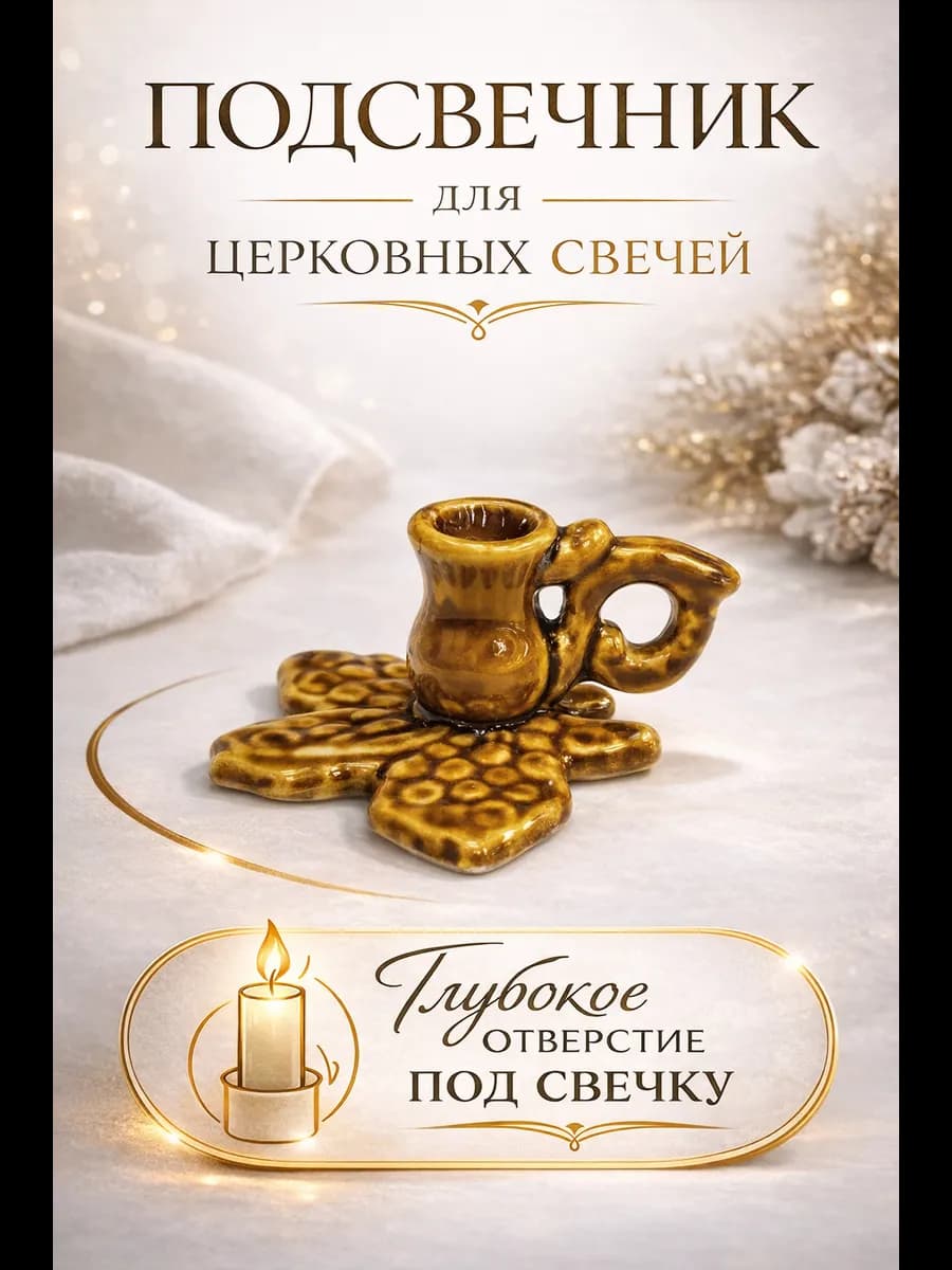 Подсвечник для церковной свечи