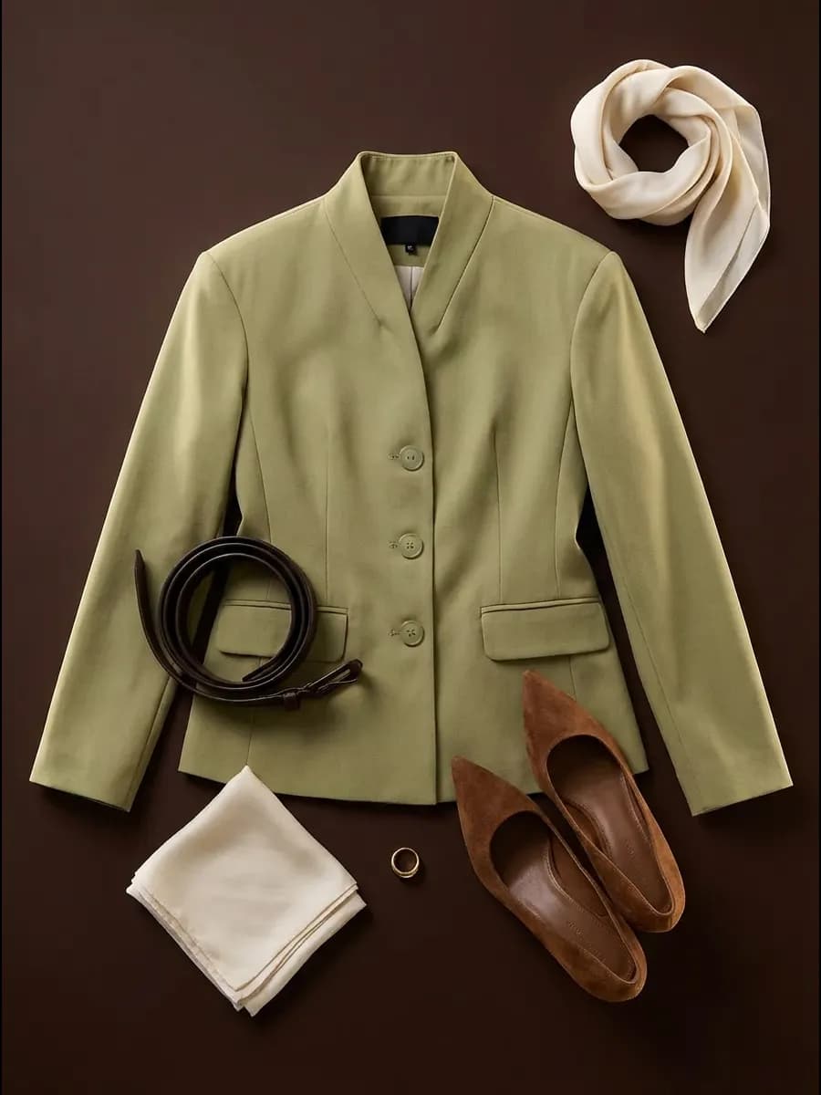 Пиджак женский офисный приталенный - фото 1