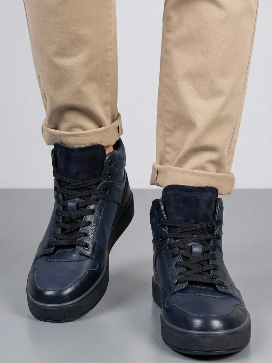 Полуботинки зимние из натуральной кожи