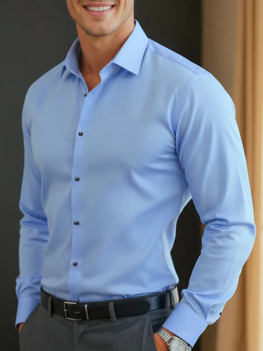 Рубашка с длинным рукавом классическая