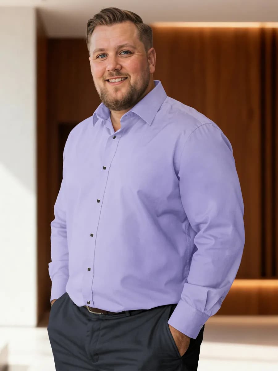 Рубашка с длинным рукавом классическая - фото 1