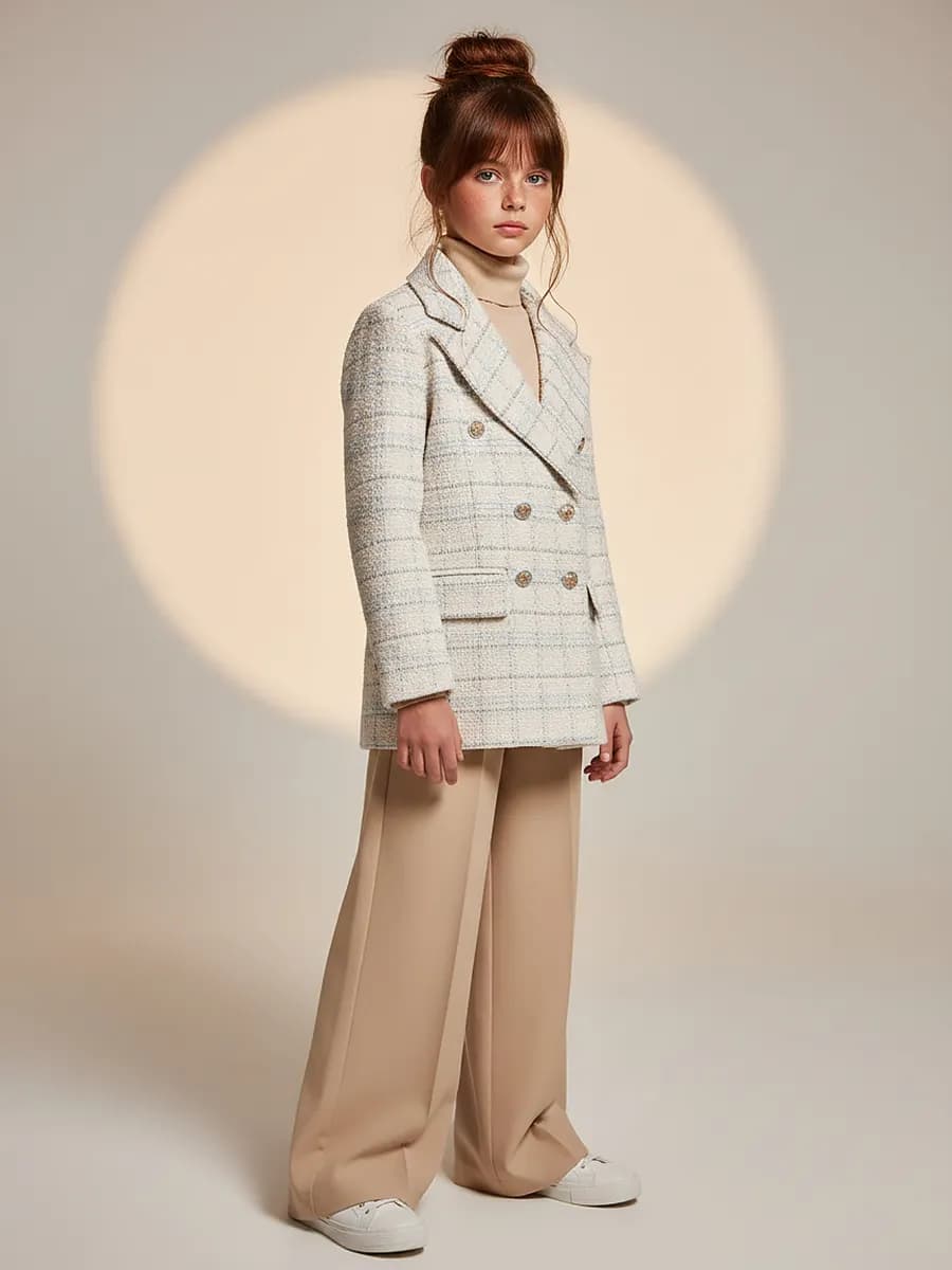 Жакет школьный пиджак оверсайз нарядный праздничный