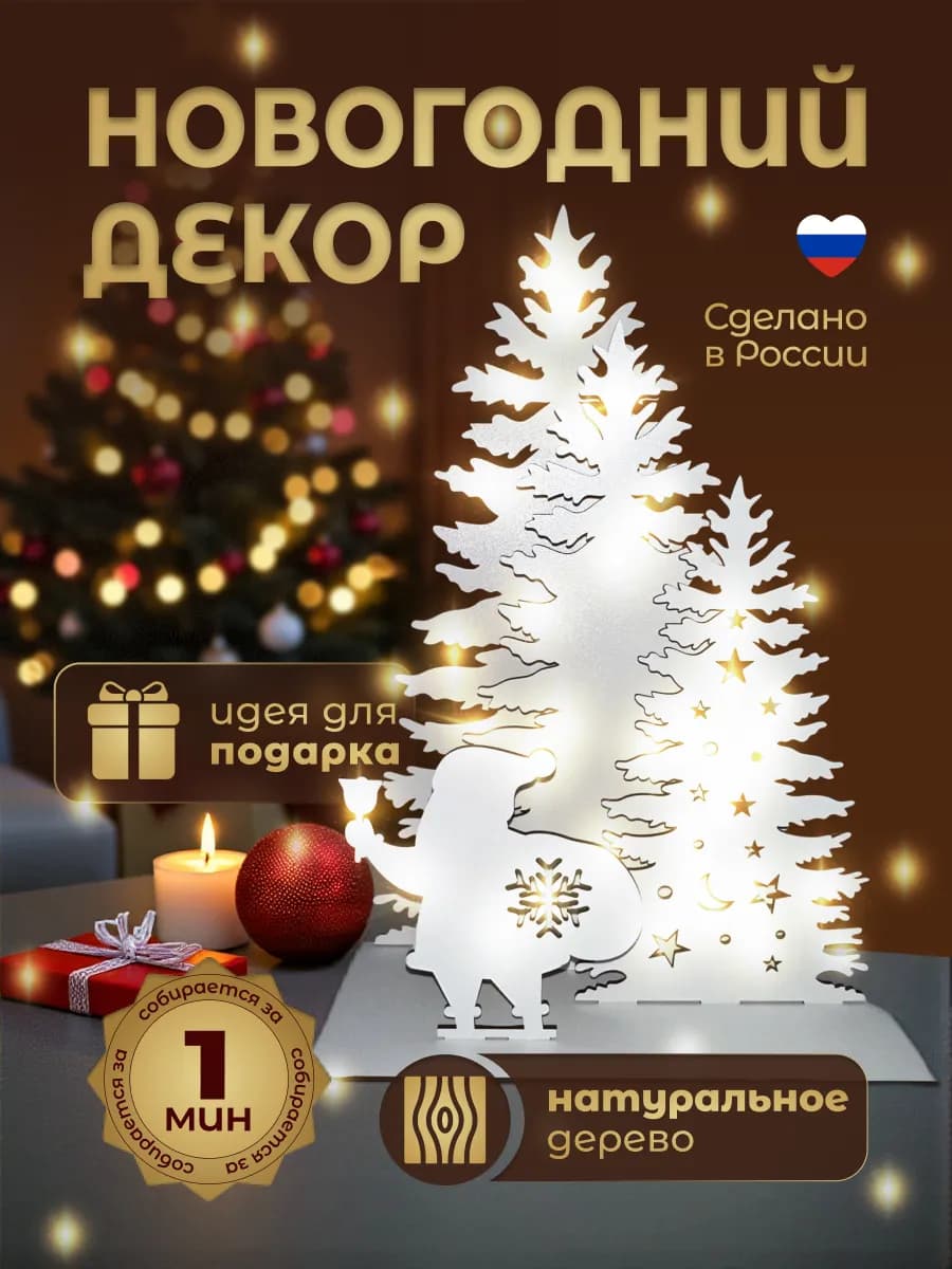Новогоднее украшение для дома и интерьера