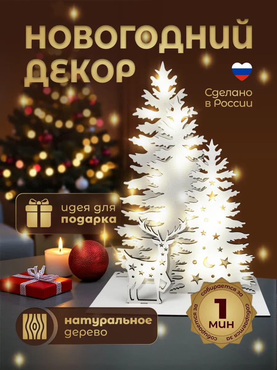 Новогоднее украшение для дома и интерьера