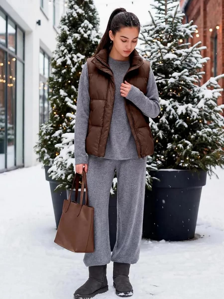 Трикотажный костюм теплый