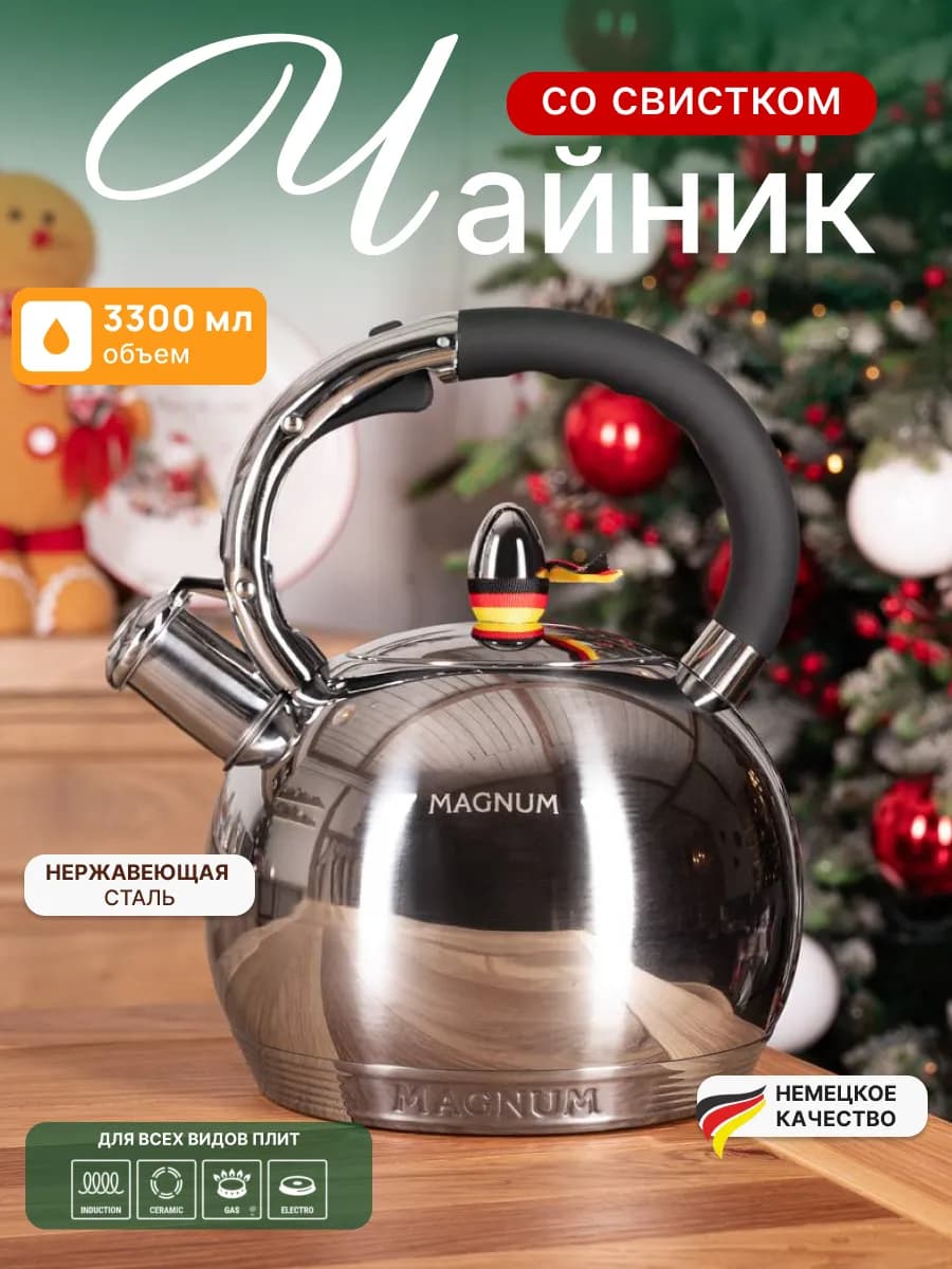 Чайник для плиты со свистком
