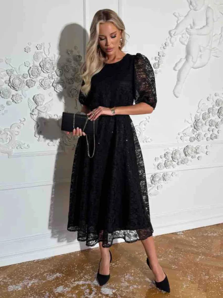 Платье вечернее кружевное на корпоратив праздничное