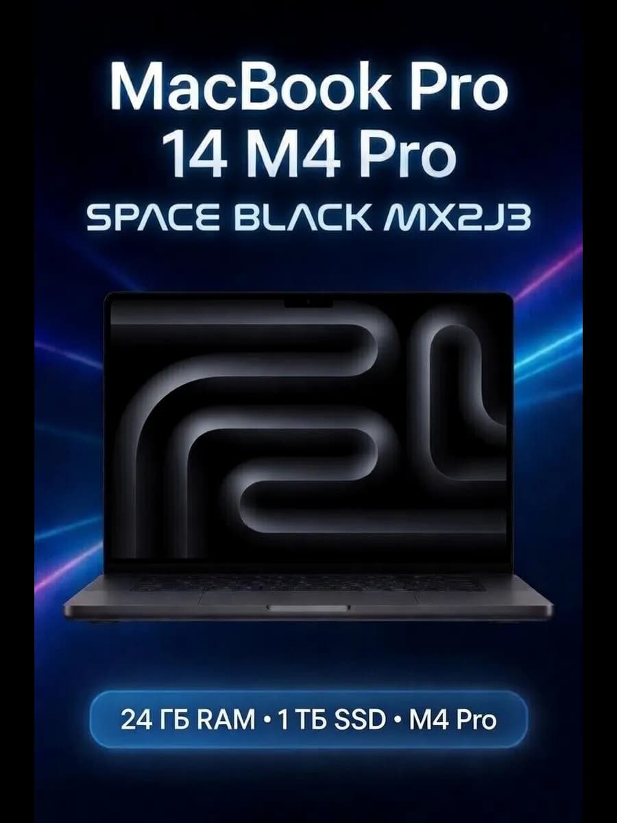 Macbook Pro 14 M4 Pro 24 1Tb Space Black MX2J3