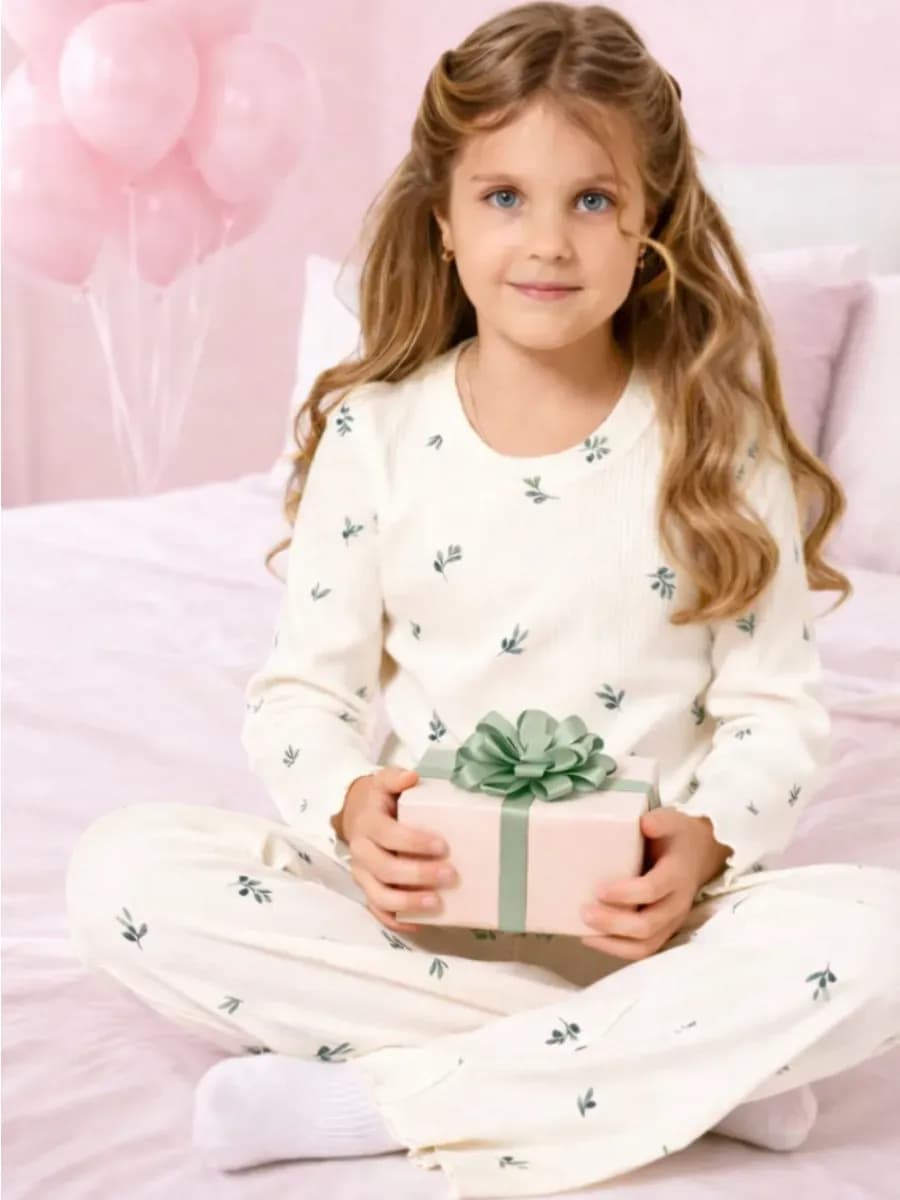 Домашний костюм - пижама для девочек со штанами