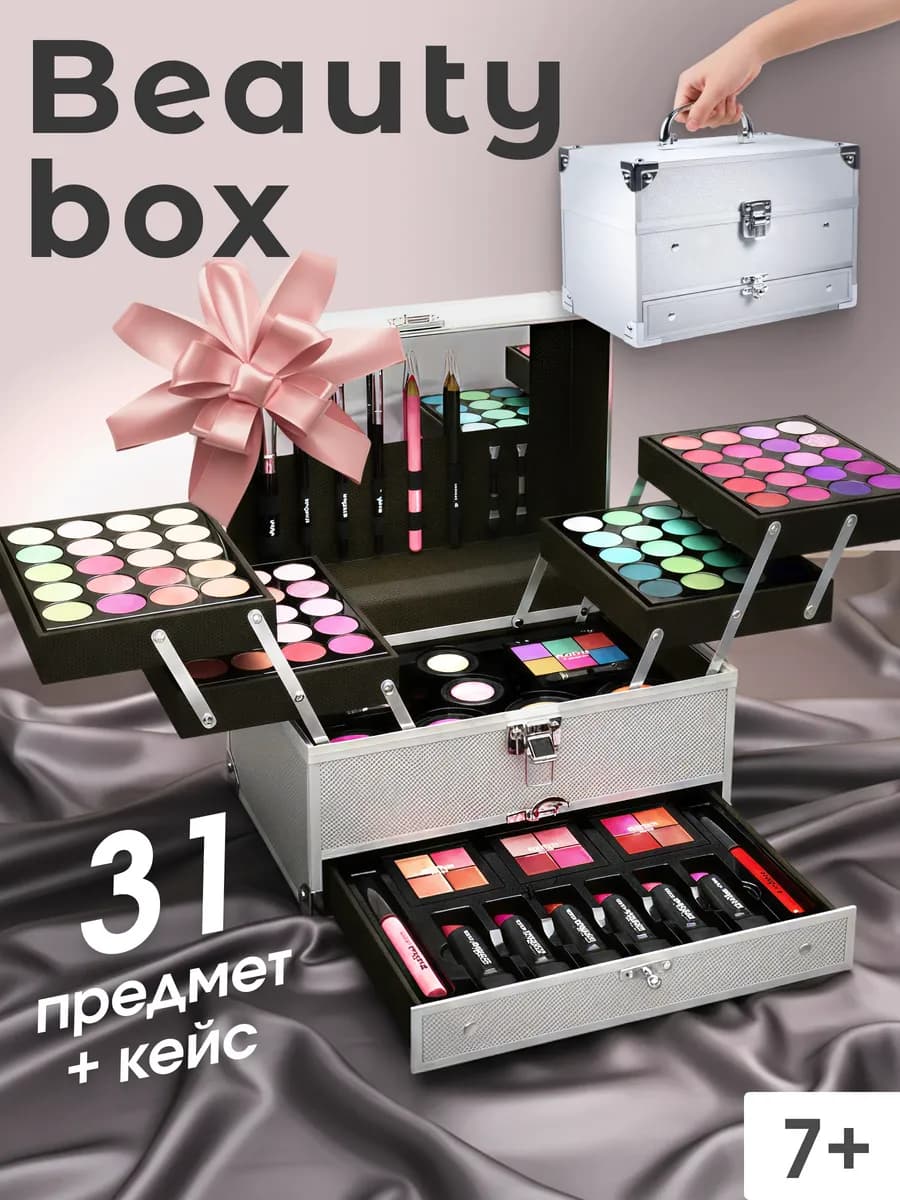 Подарочный набор косметики в чемодане