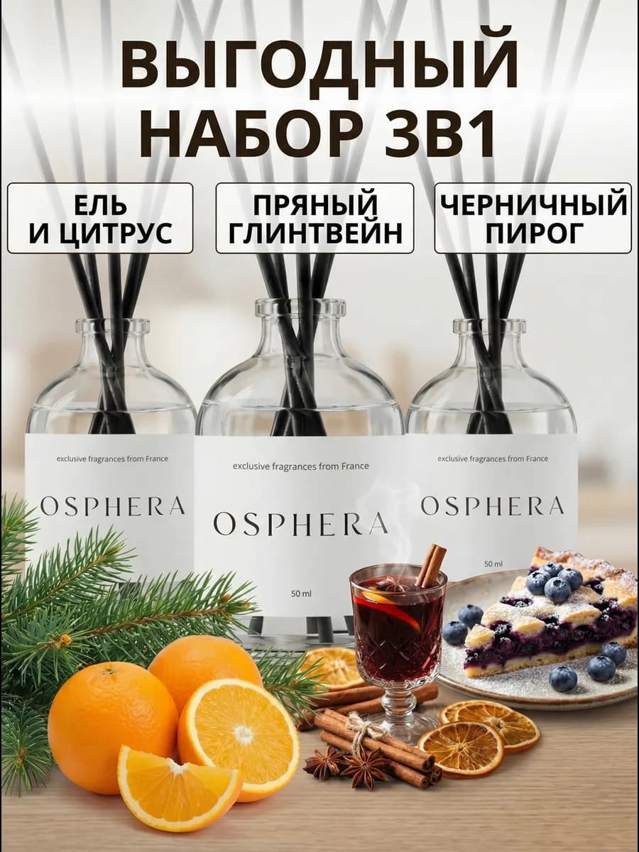 Диффузор для дома - набор ароматизаторов парфюмированный - фото 1