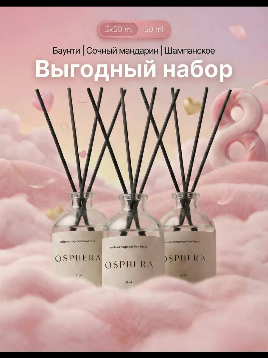 Диффузор для дома - набор ароматизаторов парфюмированный