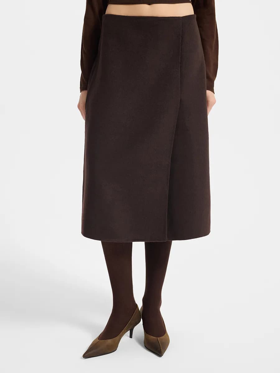 Юбка миди из шерсти