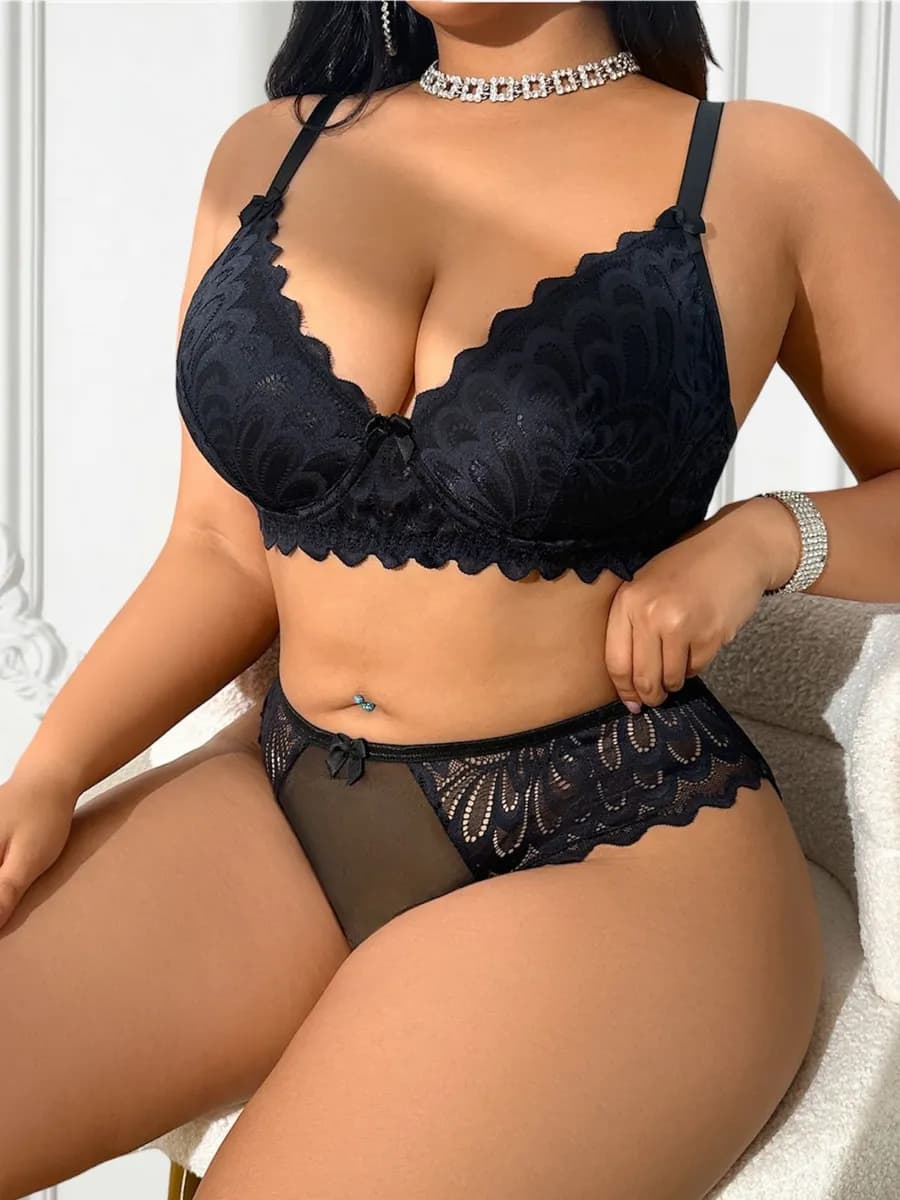 Комплект нижнего белья женский больших размеров