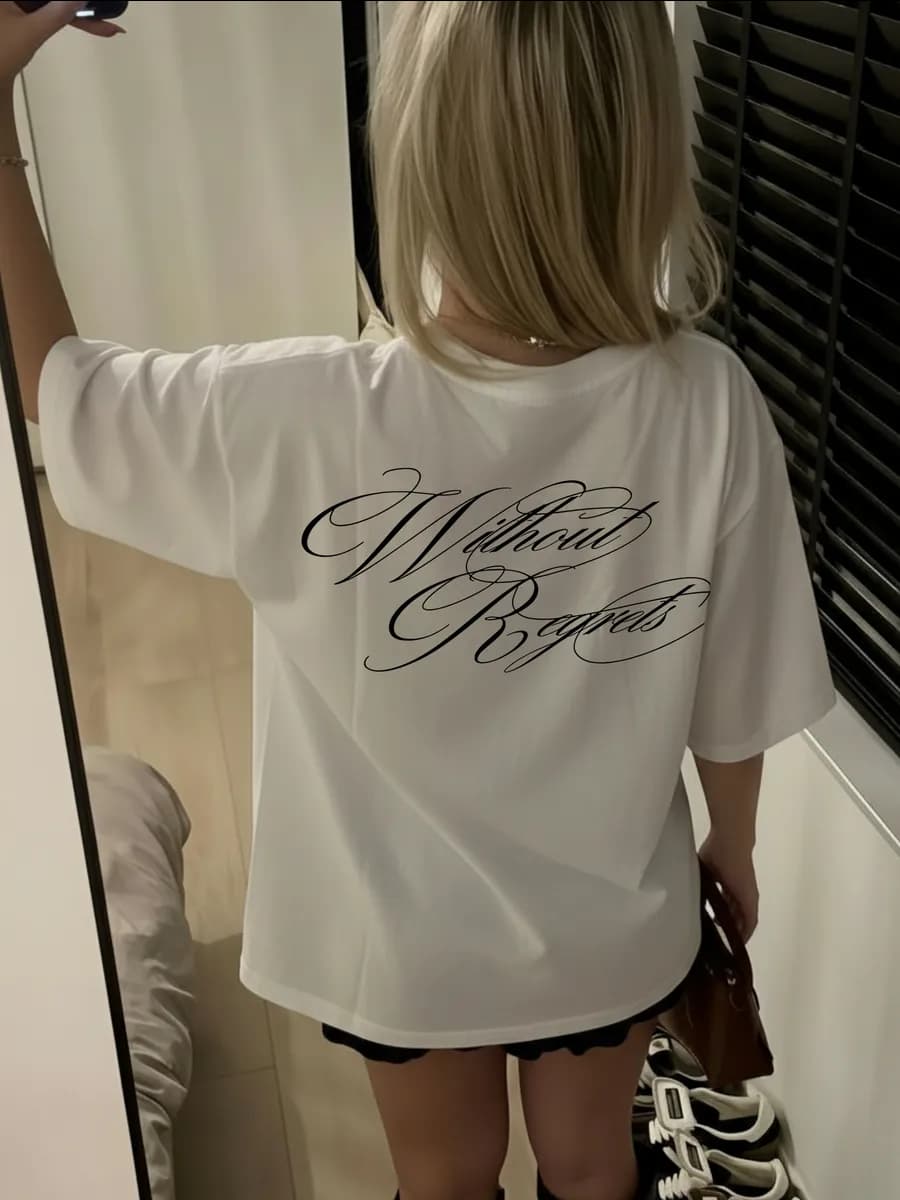 Футболка оверсайз с принтом у2к y2k винтаж