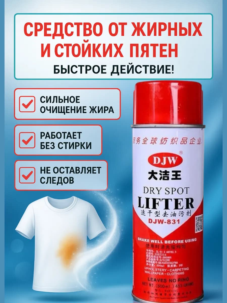 Спрей от жирных пятен и загрязнений