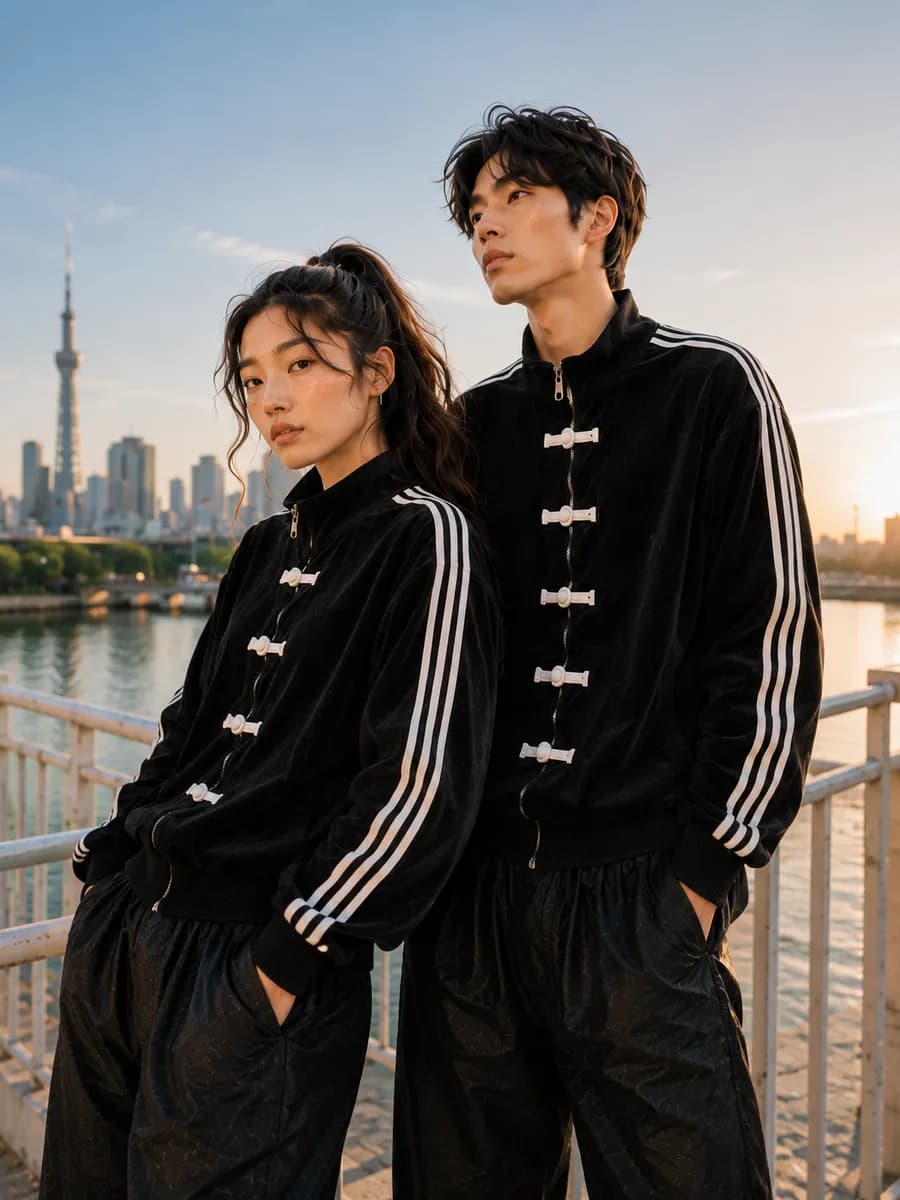 Adidas Олимпийка япония в китайском стиле зипка у2к