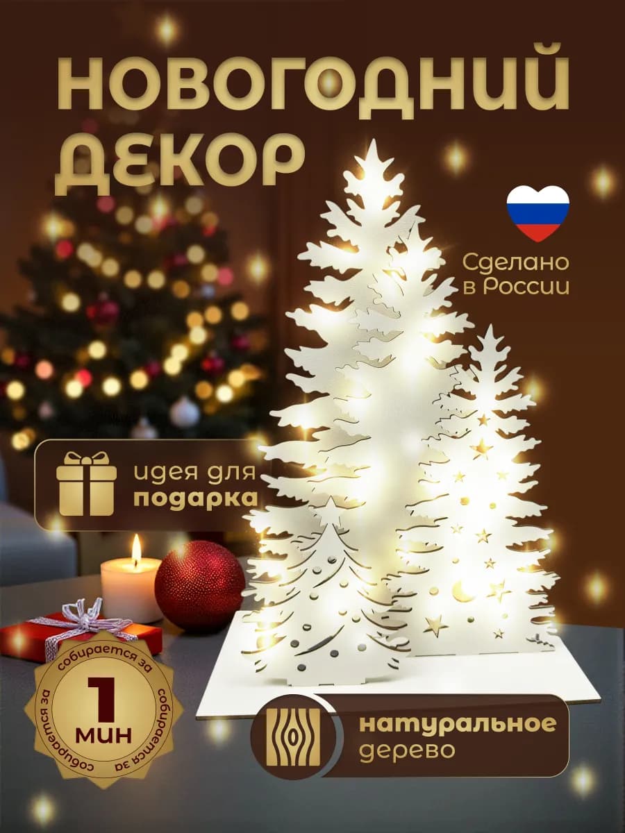 Новогоднее украшение для дома и интерьера