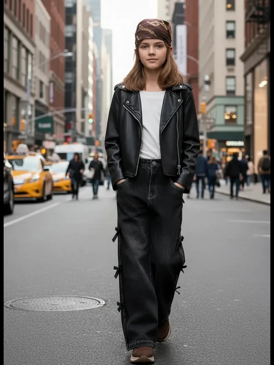 Джинсы подростковые утепленные на флисе y2k