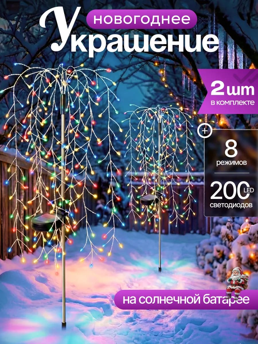 Новогоднее украшение фигурки светодиодные для праздника