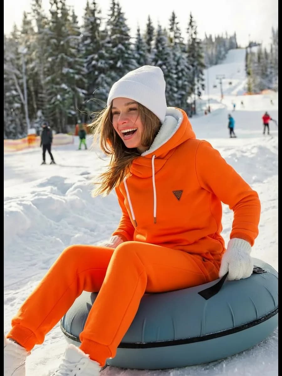 Спортивный костюм теплый с начесом худи и джоггеры