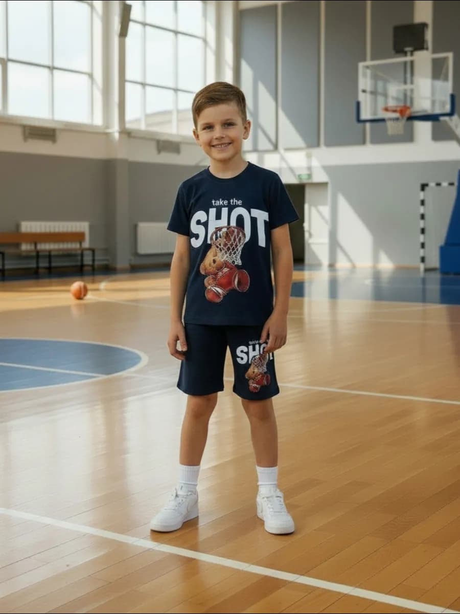 Костюм хлопковый с шортами