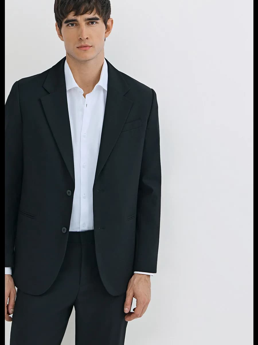 Однобортный классический пиджак - фото 1