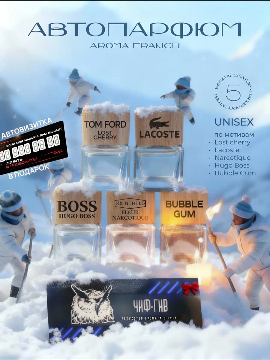 Подарочный набор ароматизаторов в машину подарок мужчине