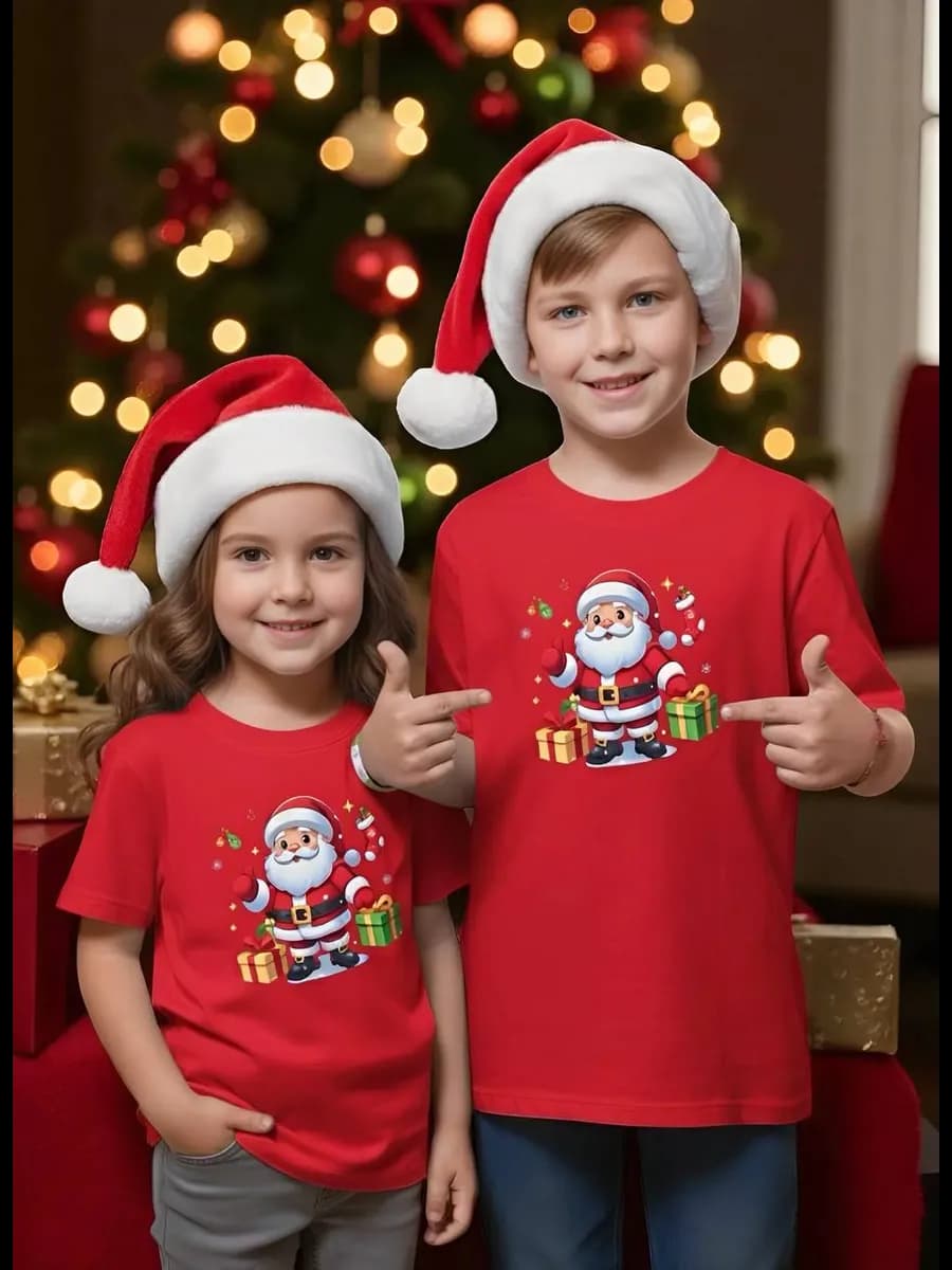 Футболка новогодняя для семейной фотосессии