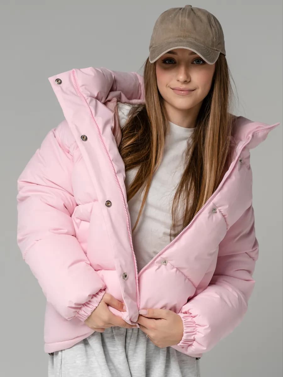 Куртка зимняя демисезоннаядля девочки розовая