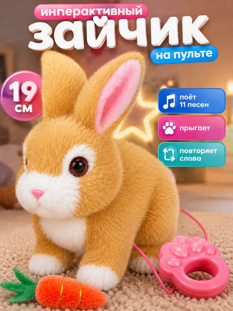Интерактивная игрушка умный заяц повторюшка для ребенка