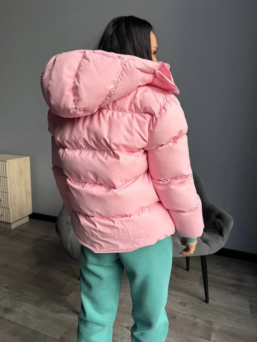 Куртка с капюшоном демисезонная зефирка