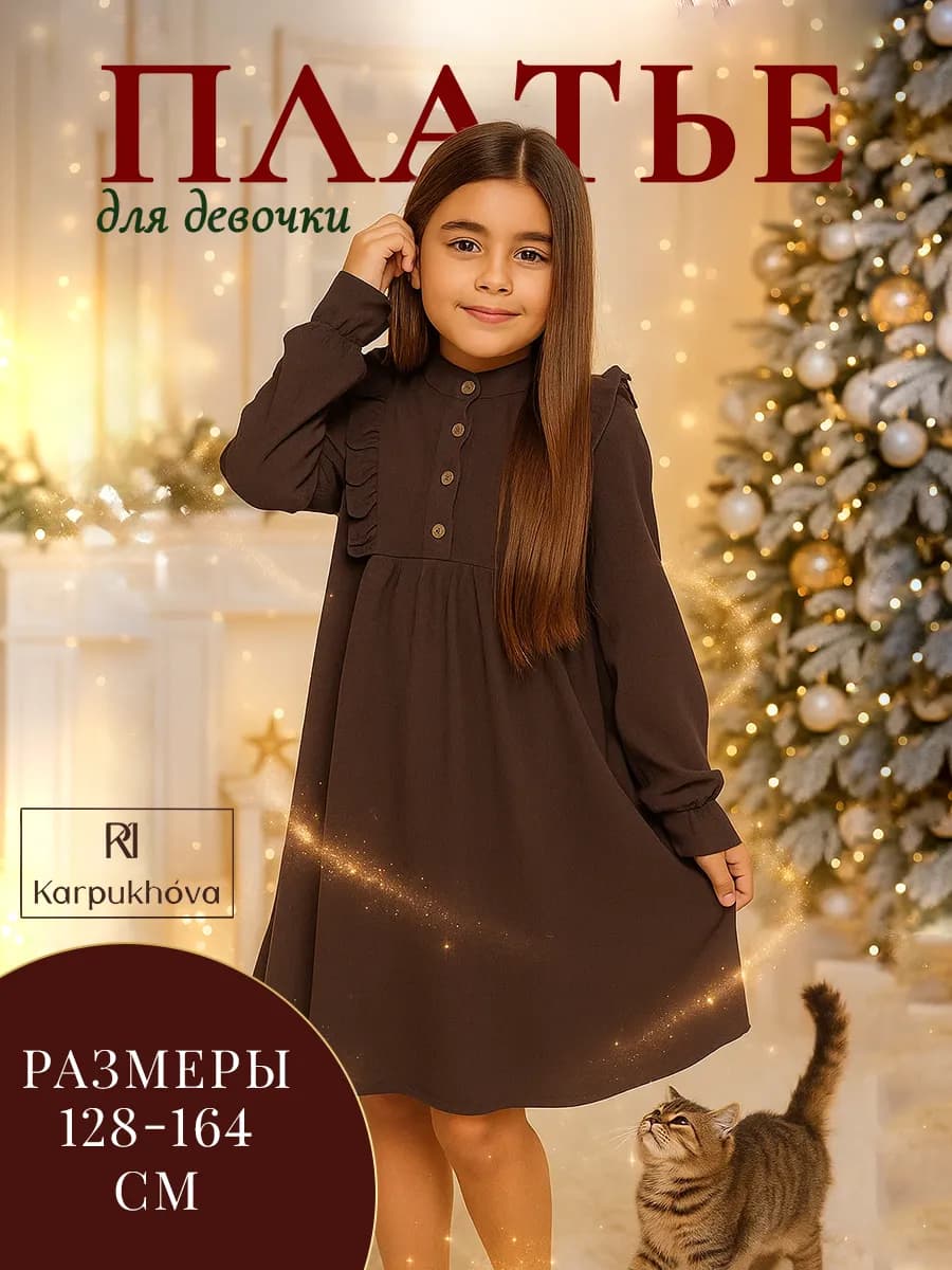 Платье для девочки нарядное праздничное