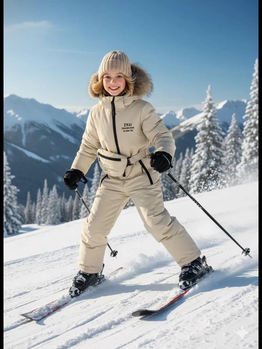 Комбинезон зимний для девочки