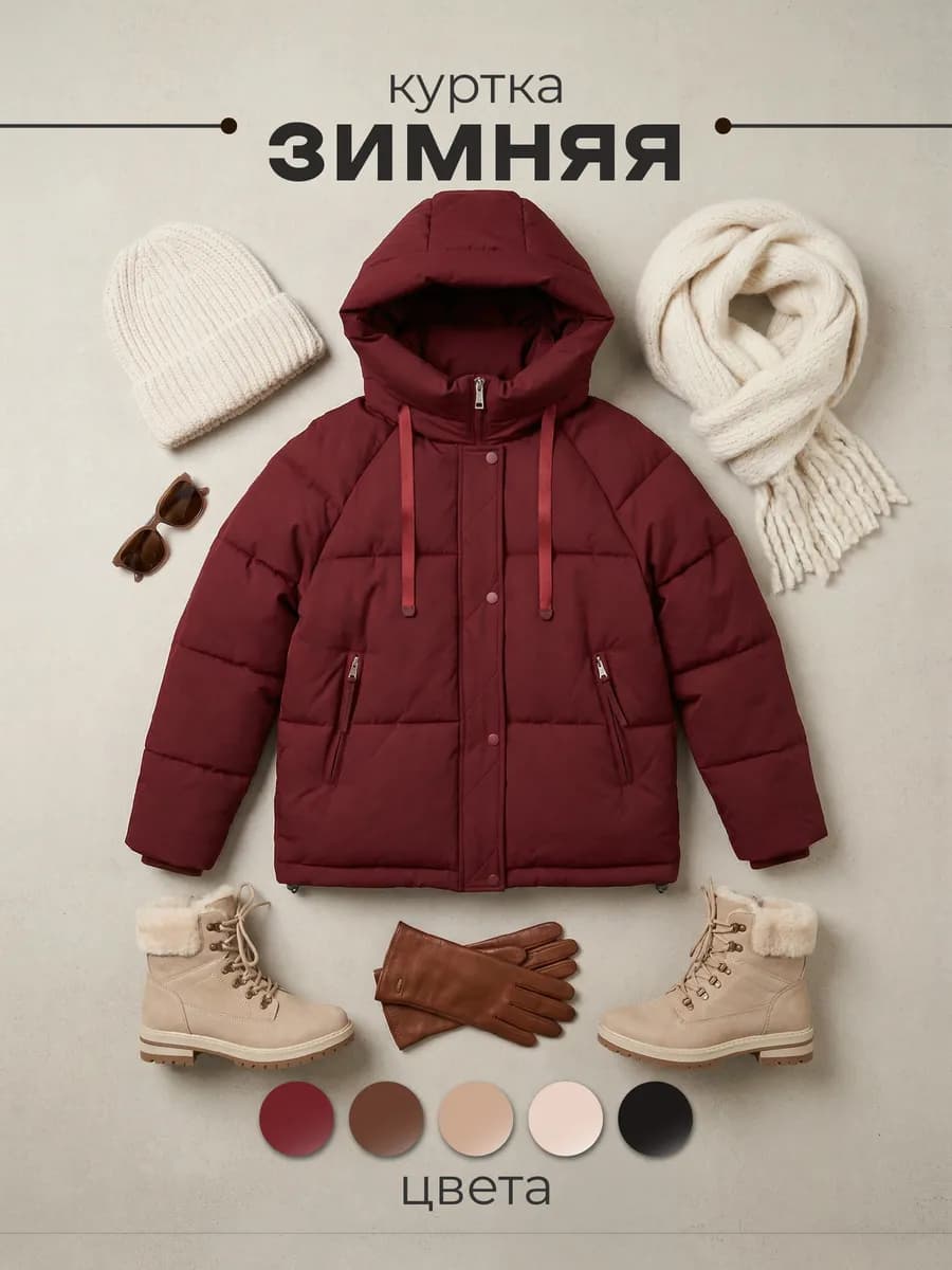 куртка женская осень зима с капюшоном большие размеры