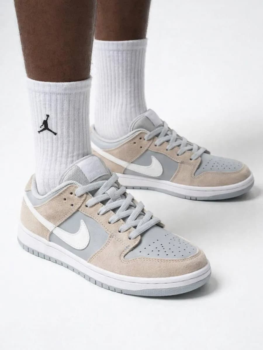 Кроссовки SB Dunk Low Pro серые мужские демисезонные