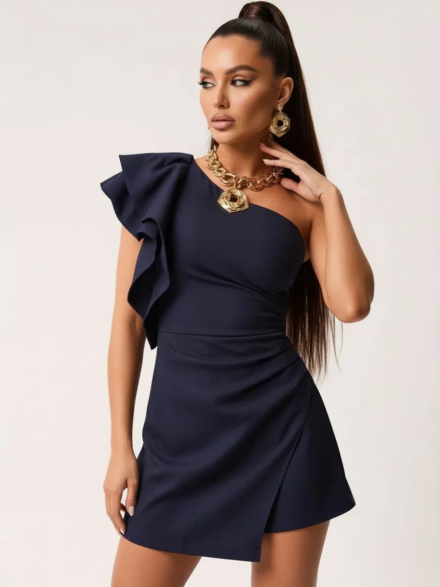 Платье-комбинезон вечернее с шортами