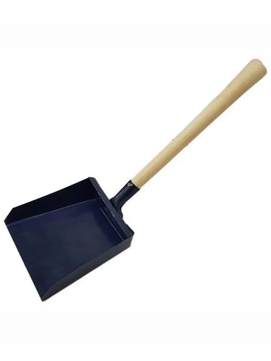 Совок для мусора металл с дер ручкой 30см 160х155 (Г)