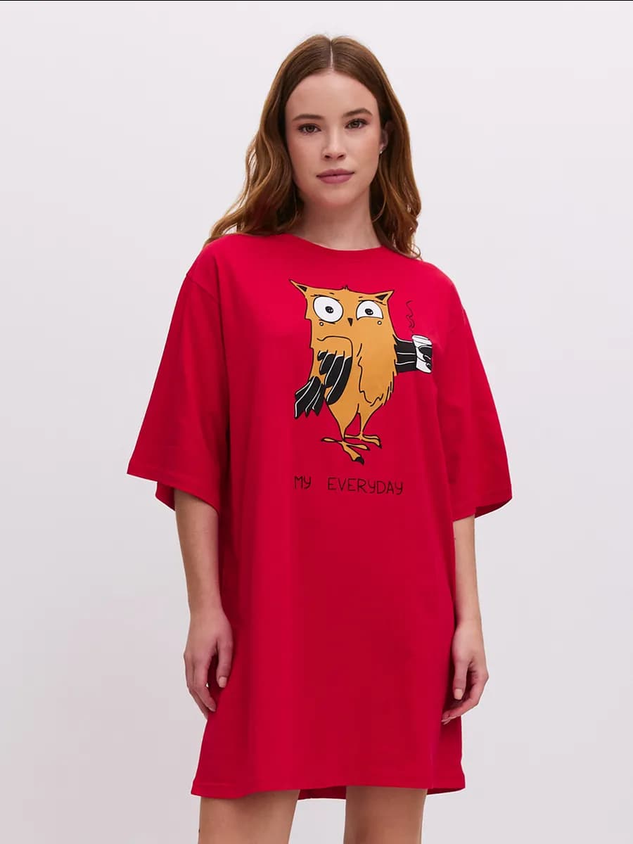 Удлиненная футболка больших размеров