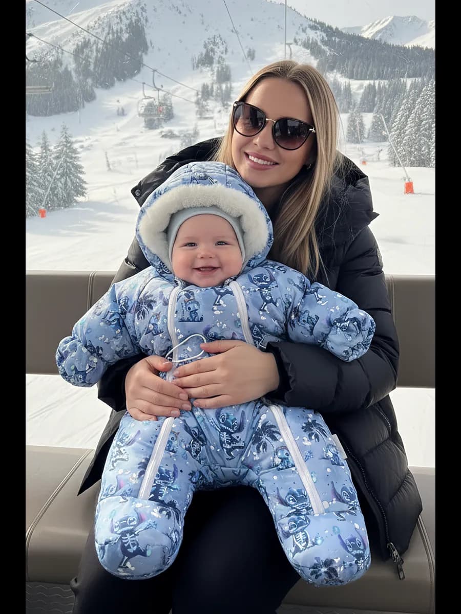 Зимний комбинезон для новорожденных