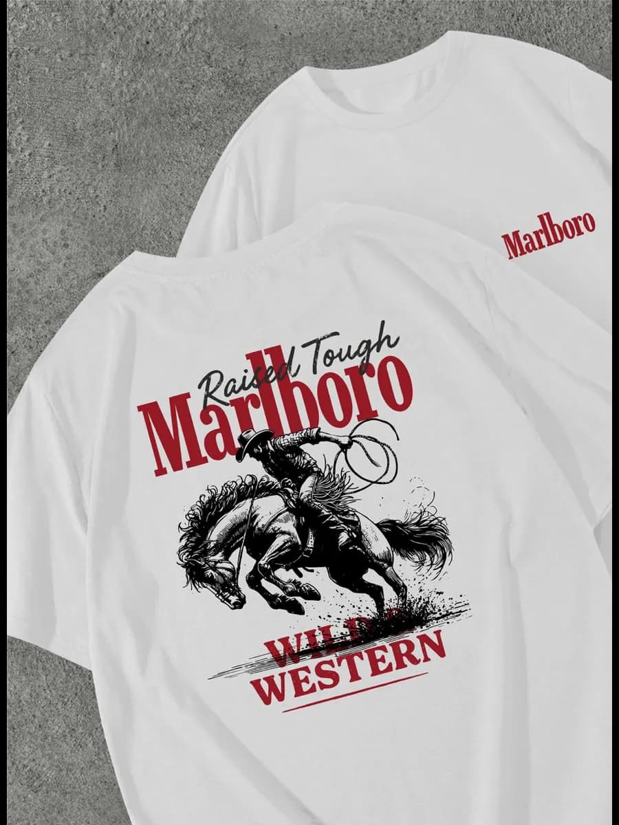 Футболка оверсайз Marlboro Мальборо