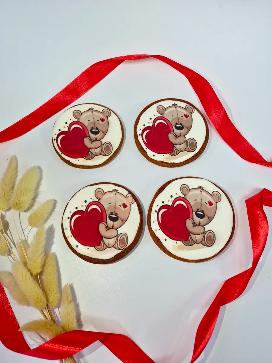 Пряники сердечки без глютена, сахара, лактозы, яиц ОЛИНО