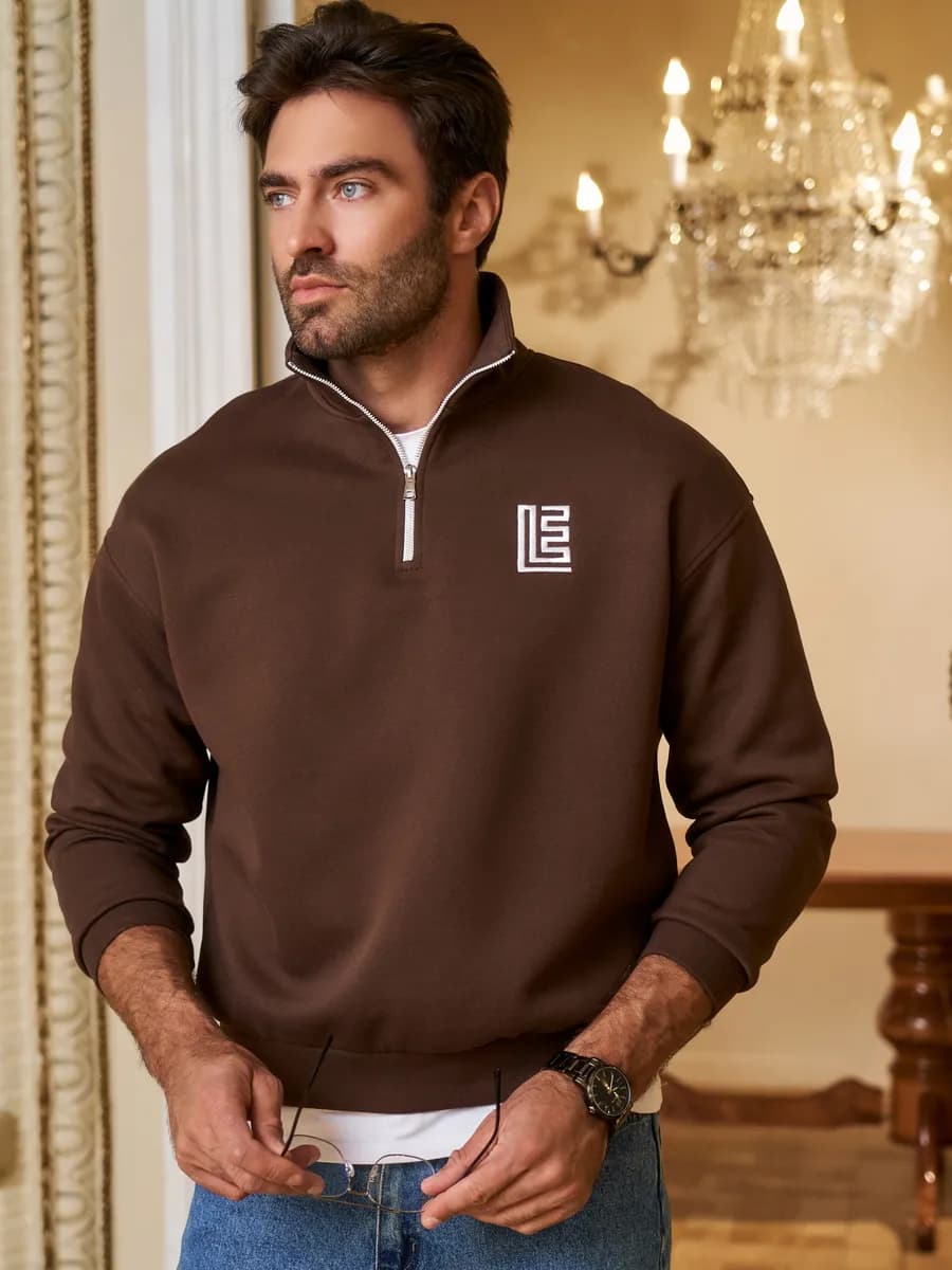 Свитшот полузамок на молнии