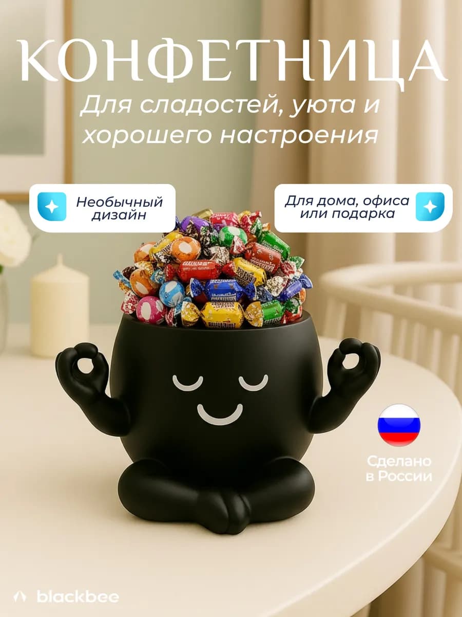 Конфетница декоративная человечек