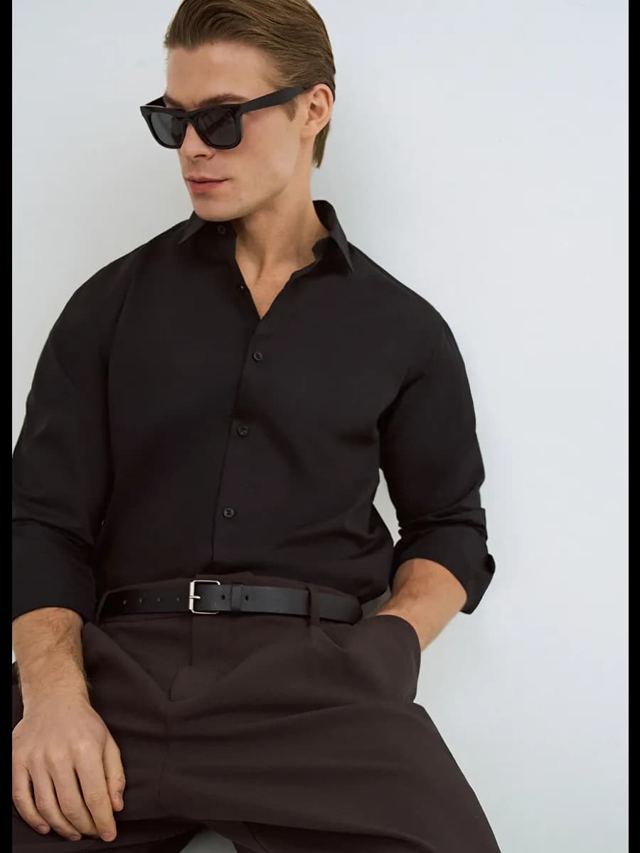 Рубашка черная