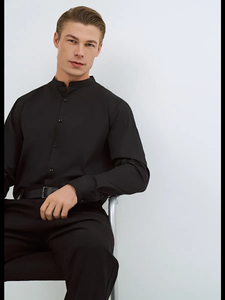 Рубашка с длинным рукавом - фото 1