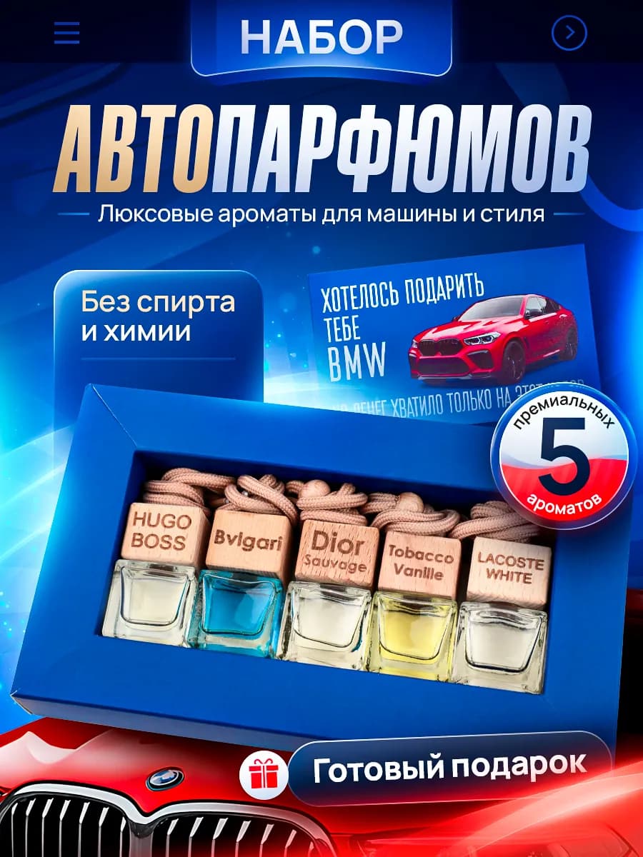 Подарочный набор ароматизаторов в машину