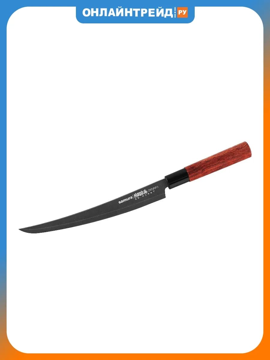 Нож кухонный для нарезки OKINAWA Tanto 230 мм, (SO-0146BT K)