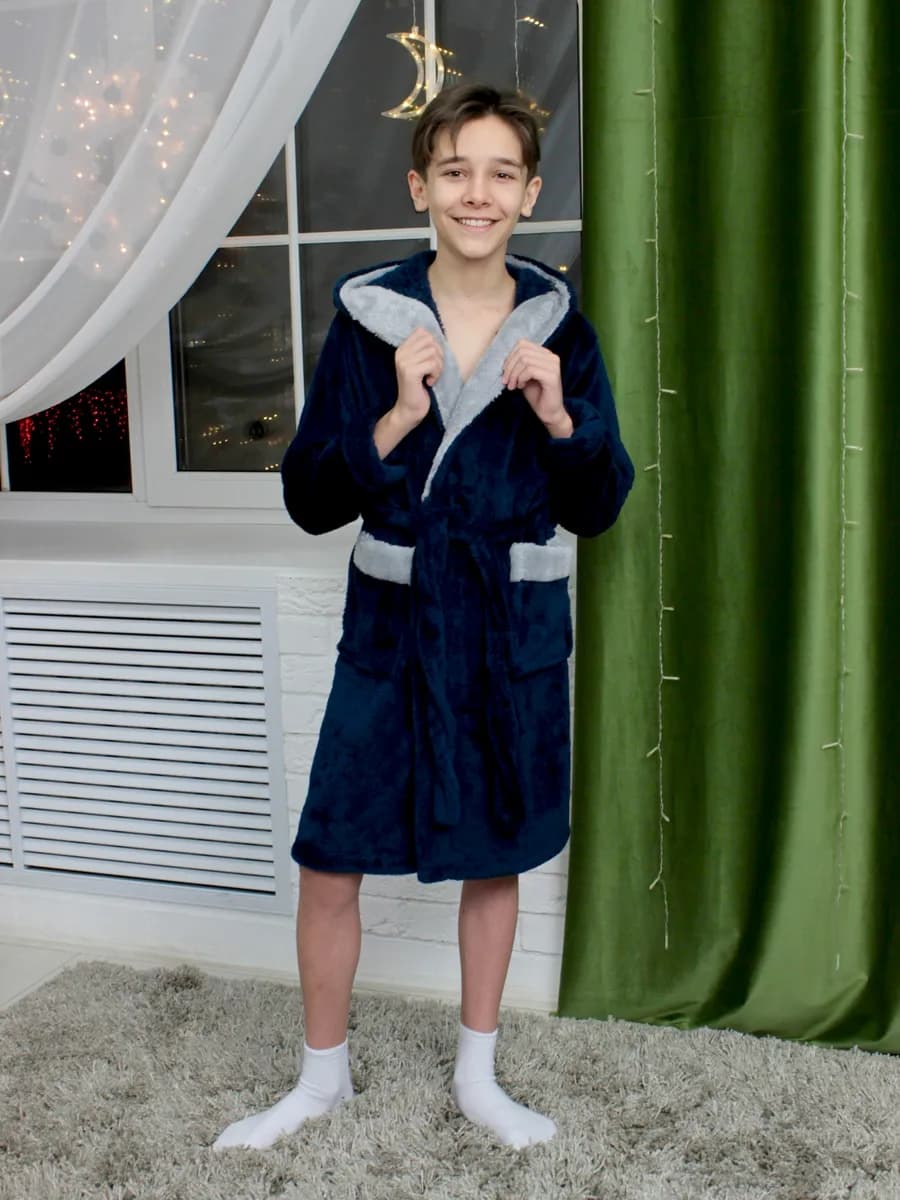 Халат банный махровый для детей