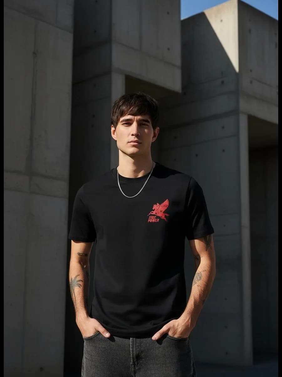 Футболка хлопковая с принтом